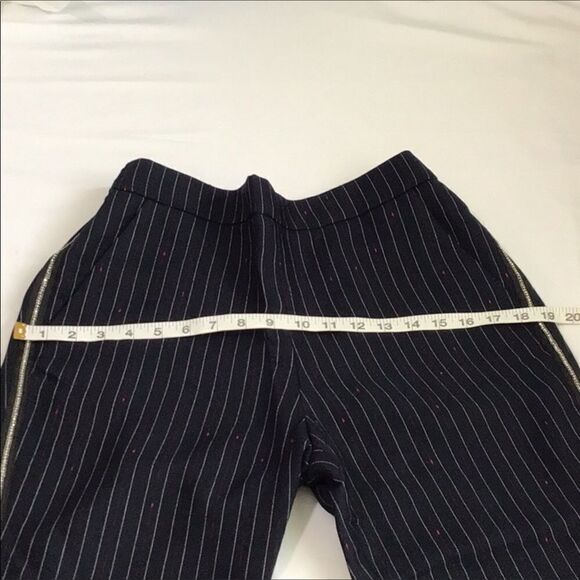 Zadig & Voltaire Navy Myrtille Porta Stripes Pull-On Pants New With Tag Size 38 - Picture 9 of 13